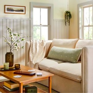 14"x36" Diamond Jacquard Lumbar Bed Pillow - Hearth & Hand™ with Magnolia